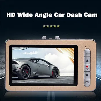 Нов 2,5-инчов 140 градуса авто записващо устройство с петлевым видео-USB връзка HD 1080P широкоъгълен авто записващо устройство Златисто-черен за кола