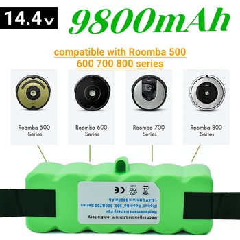 iRobot Roomba 500 600 700 800 серия 560 620 650 700 770 780 880 нов 14,4 v 9800 mah акумулаторна литиево-йонна батерия