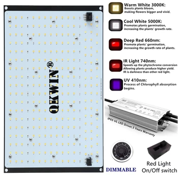 samsung LM301D led лампа за отглеждане на квантовата такса QBS 120 W вграден с 3000 До 5000 До червено IR, UV пълен набор от DIY MW водача