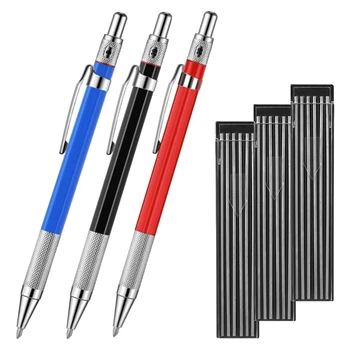 1 комплект метални 3 сребърни райета моливи за заваряване с деревообрабатывающим молив, маркер, маркировочным инструмент