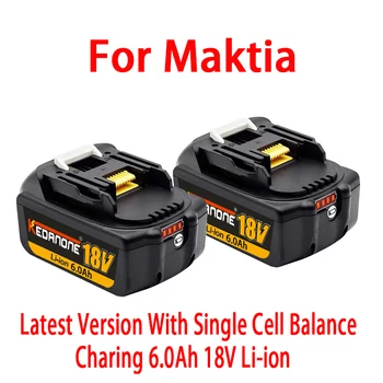 Специална оферта Акумулаторна Батерия за електрически Инструменти 100% Оригинал за Makita LXT BL1860B BL1850 BL1840 BL 1830 С Литиево-йонна led