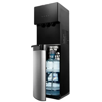 Охладител за вода с качването на 3 температура, Неръждаема стомана / черен опаковка Drnk Диспенсер за вода помпа Диспенсер за вода помпа за вода диспенсер за вода