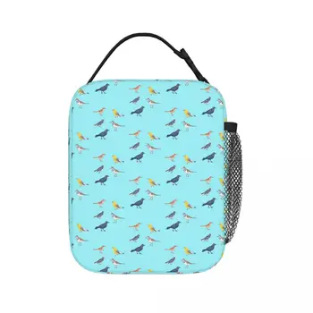 North American Bird Pack 1 Изолирани пакети за обяд, чанти за пикник, термоохладитель, обяд-бокс, чанта за обяд за жени, работа, деца, училище