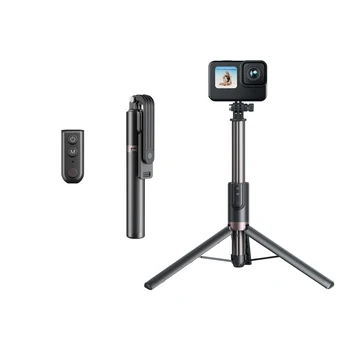 ТЕЛЕСИН 1,3 М Селфи Нож Статив Безжична Bluetooth Дистанционно за GoPro Hero Черен Insta 360 DJI Екшън Камера на Смартфон