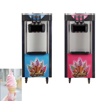 Търговска машина за приготвяне на сладолед Директни продажби с фабрика за Охлаждане, Бързо кисело мляко Мек сладолед от неръждаема стомана