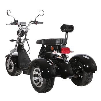 Сертифицирани ЕИО/СОС електрически триколки 1500 W Двойни 3-колесни Електрически Скутери за възрастни Citycoco