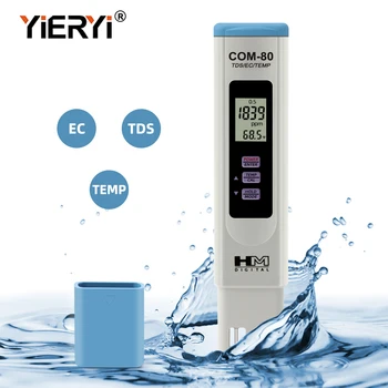 Yieryi TDS ЕО измерване на температурата COM-80, монитор, общо разтворени твърди частици, тестер проводимост за аквариумной хидропоника, питейна вода
