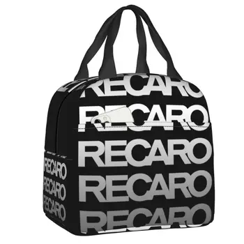 Чанта за обяд с логото на Recaros за училище, офис, фланец термохолодильник, обяд-бокс, женски и детски контейнер за храна, чанти-тоут