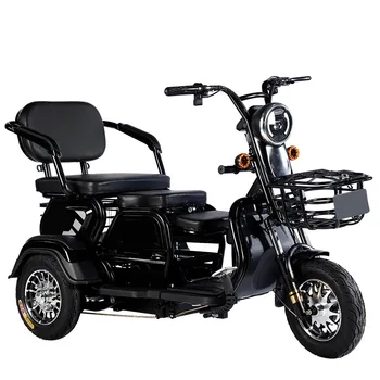Електрическа триколка с променлива скорост, електрически автомобил за отдих, Трехскоростное превозно средство с регулируема във вакуум, тежкотоварни гуми, превозно средство за пътуване до работа