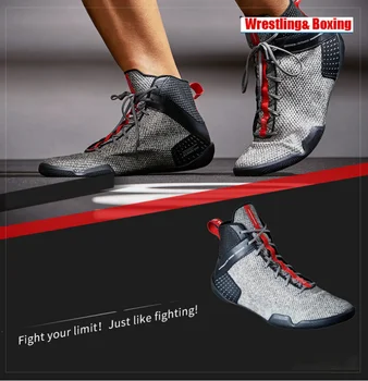 Професионална мъжки дамски обувки за тренировки по борба, дизайнерски обувки за коремни преси, мъжки дишаща, светът бокс обувки за мъже, черни обувки борцовские