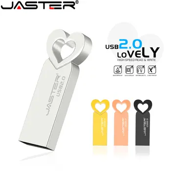 JASTER USB 2.0 64 GB високоскоростен метален флаш памет с безплатен потребителски логото на 64 GB U-диск цветни пръчки 32 GB Memory Stick бизнес подаръци