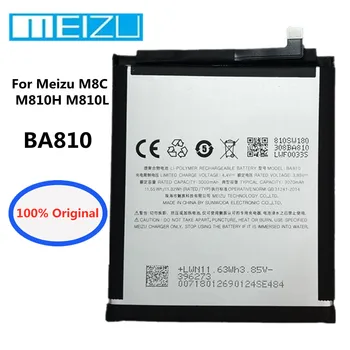 2022 Нов, 100% Оригинални Meizu 3070 ма BA810 Батерия за телефона Meizu M8C M 8C M810H M810L Смартфони Сменяеми Батерии Bateria