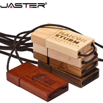 JASTER Pendrive Дървени USB креативен подарък индивидуален дървени Usb флаш устройство u диск 8 GB 16 GB 32 GB 64 GB 2,0 памет, usb флаш устройство