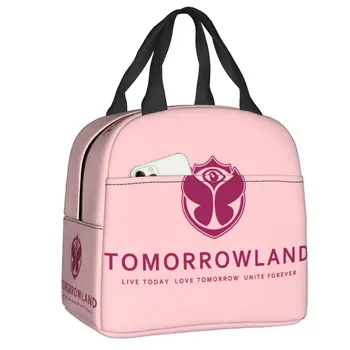Tomorrowland термоизолированные чанти за обяд Женски белгийски музикален фестивал за многократна употреба контейнер за обяд за пикник на открито