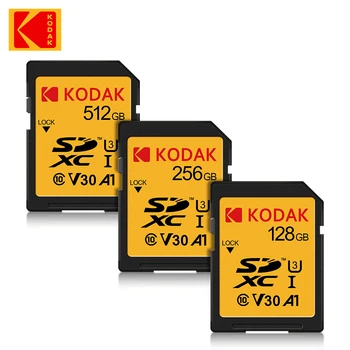 Kodak Ultra Оригиналната SD карта 32gb SDHC 64 GB 128 GB, 256 GB, 512 GB SDXC Карта Class10 Памет C10 USH-1 за Поддръжка на Камерата Car DV SLR