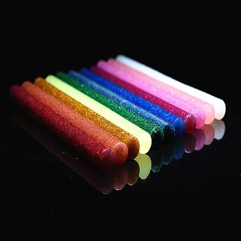 25 бр. разноцветни пръчици за горещо лепило, тиксо 