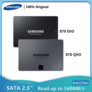 SAMSUNG SSD 1tb 870 QVO 870 EVO 500 GB 250 GB Вътрешен Твърд диск 1T 2T 4T HDD Твърд Диск SATA 3 2,5 за Преносим компютър