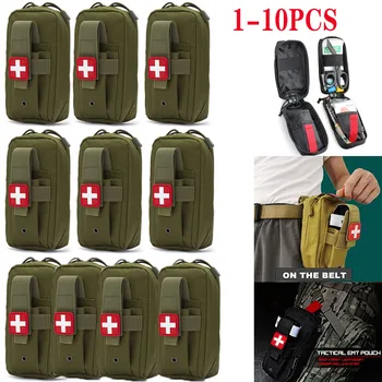 1-10CPS MOLLE Медицински EDC Калъф Военен EMT Аптечка за Носене IFAK Травма на Лов Пътна Чанта За Оцеляване Колан Набор от Инструменти