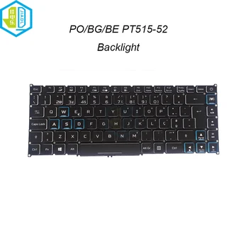 Клавиатура с подсветка RGB Белгия, Български Португалски Клавиатура За Acer Predator Triton 500 PT515-52 PT515-52-77P9 LG04P-P90B3L