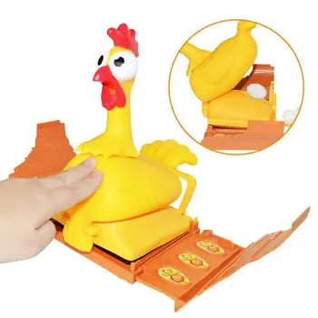 Пластмасов Щастливата кокошка, носеща яйца Настолна игра, Хоби Пилешки играта Семейна игра