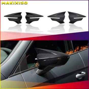 ABS Огледало за обратно виждане във формата На Миди Покриване на Страничните Огледала Шапки За SEAT Leon MK3 5F ST FR Ibiza Cupra Mk5 Arona KJ7 2017-2020 Автомобилни Аксесоари