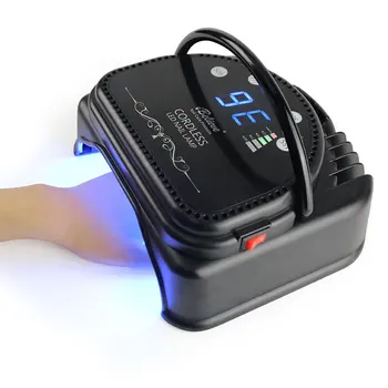 Популярният в САЩ продавачът безжична UV led лампа за нокти 64 Watt, акумулаторна iBelieve Professional Pro, сушилня за нокти