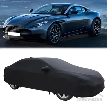 Калъф за кола на закрито, прахоустойчив, высокоэластичный, защитен от еластичен памук, плътен, противообрастающий, авто калъф за Aston Martin DB11