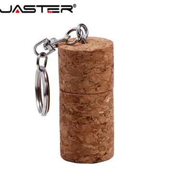 JASTER (безплатен потребителски лого) Естествен корк USB 2.0 Външен диск флаш памет 4 GB 8 GB 16 GB 32 GB 64 GB дървени usb безплатна доставка