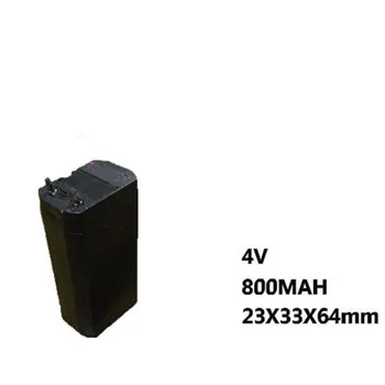 2 бр./лот, оловно-кисели акумулаторна батерия VRLA 4V 800mAh за лампа/фенерче/електрически мухобойки от комари