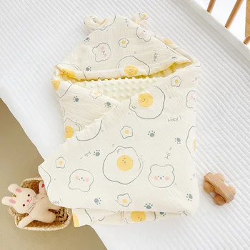 Летни завивки за новородено, меки детски спални чували, спално бельо за бебета, cartoony спален чувал, детско пеленальное одеяло 0-6 месеца