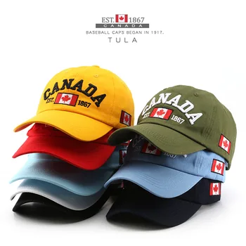 Нова Лятна Мъжка бейзболна шапка в стил хип-Хоп С бродерия в формата на буквата Канада, дамски бейзболна шапка Gorras Hombre, Ежедневни Шапка в стил Хип-хоп