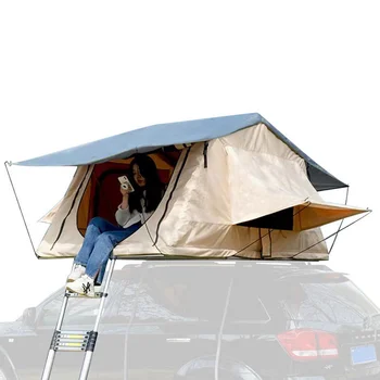 Сгъваема автомобили палатка, инсталирана на покрива, всплывающая външна палатка, луксозна кутия за продажба, тента за къмпинг от ламарина, 4 човека
