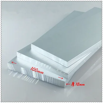 Плоча от алуминиева сплав 12 mm x 100 mm инв алуминий 6063-T5 окисляването широчина 100 мм дебелина 12 мм дължина 350 мм, 1 бр.