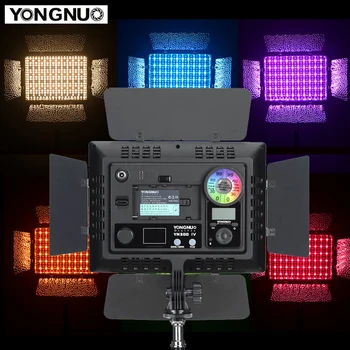 Yongnuo YN300 IV YN300IV RGB Led Лампа за Видеозаснемане 3200-5600K RGB Пълноцветен Фотопанель за фотоапарат Canon, Nikon, Sony