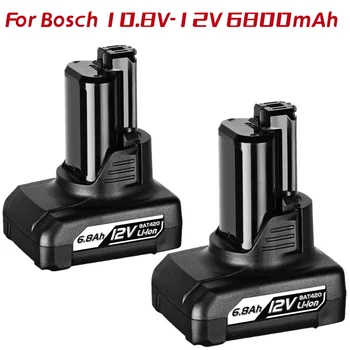 6800 mah 12 Литиево-йонна BAT420 Сменяеми батерии За Bosch BAT411 BAT412 BAT413 BAT414 10,8-Вольтовая Максимална Батерия Безжични електрически инструменти
