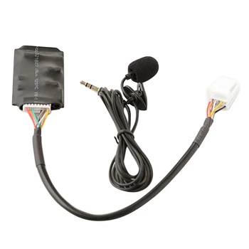 за Toyota RAV4 AUX Bluetooth адаптер, кутия за дискове хендсфри, колан, кабели с микрофон, Bluetooth модул за свързване