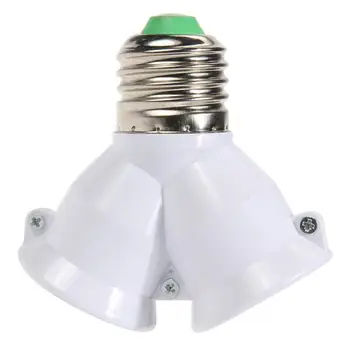 Титуляр лампи 2 в 1 E27 Притежателя на лампата e27 ивица на гнездото лампи адаптер Основа осветление за led лампи