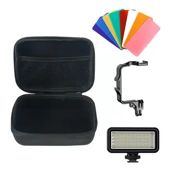 Лампа за гмуркане, подводно осветление, водоустойчива лампа с регулируема яркост, 8 цветни филтри, за екшън камери Hero 11/10/9 E0K2