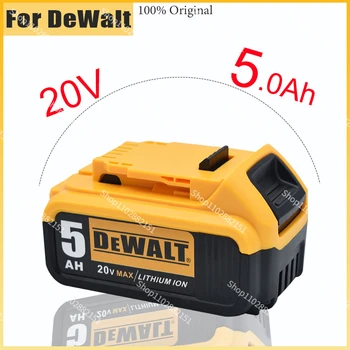 за Dewalt 20 5.0 AH 5000 mah мощност инструмент батерия за Dewalt DCB180 DCB181 DCB182 DCB201 DCB200 Максимална мощност 18650 батерия 20