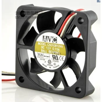 Нов фен на процесора за AVC 12V 0.15 A C5010B12HV 5 см 3-жични на Вентилатора за охлаждане на шасито 5010 50 × 50 × 10 мм