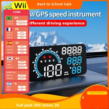 wiiiyii G11 GPS за измерване на Скоростта LED Авто HUD Гледате Директно всичко в едно Централния дисплей богат на функции за Автомобилна Аларма скорост АЛС Проектор за