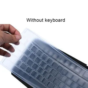 Безжична ръчна клавиатура Възглавница Защитен калъф Универсален прахоустойчив калъф Вдлъбнати, изпъкнали прозрачен филм водоустойчив