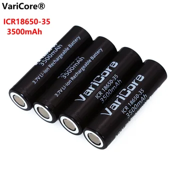 1-6 бр. VariCore Нов Оригинален ICR 18650-35 3500 mah Акумулаторна Батерия От 3.7 На Висок капацитет За Фенерче ues
