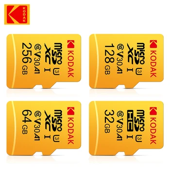 Карта памет Kodak V30 16 GB 32 GB Micro SD Карти 64 GB 128 GB Високоскоростен C10 U1 U3 Tarjeta Microsd 256 gb Мини TF Карта Безплатно SD Адаптер