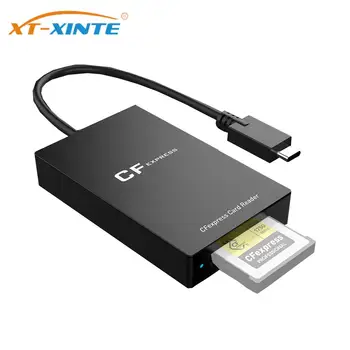 XT-XINTE четец на карти CFexpress Type B USB3.1 Gen2 Супер Скорост 10 Gbit/с Четец на карти TypeC CF Express B Адаптер за карта с памет