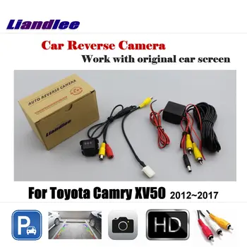 За Toyota Camry XV50 2012 2013 2014-2017 Автомобилна Камера за обратно виждане HD CCD Задната Парковочная камерата NTSC PAL RCA AUX Автоаксесоари