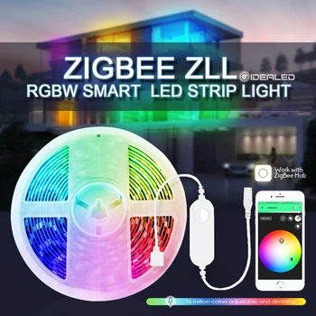 Умни мини-Контролер Zigbee RGBW LED Strip Light Set Контролер SmartThings ПРИЛОЖЕНИЕТО Гласов Контрол, Работа с Алекса Echo SmartThings