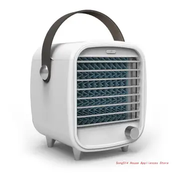 Преносим климатик, малък тенис на охлаждащ вентилатор USB с нощно осветление 95AC