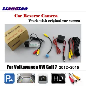 За Volkswagen VW Golf 7 Golf7 2012-2015 автомобили парковочная камера за задно виждане AUTO HD CCD SONY OEM CAM с адаптер