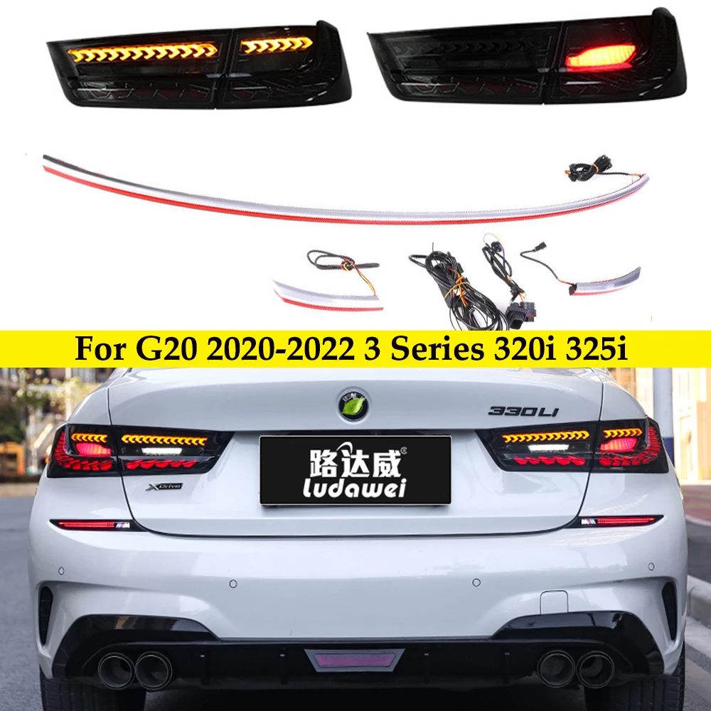 Автомобилни Фарове За 2019-2022 г-20 3-та Серия 320i 325i LED Задни Светлини на Колата В Събирането на Актуализация Дизайн GTS Динамично Лампа Автоаксесоари0